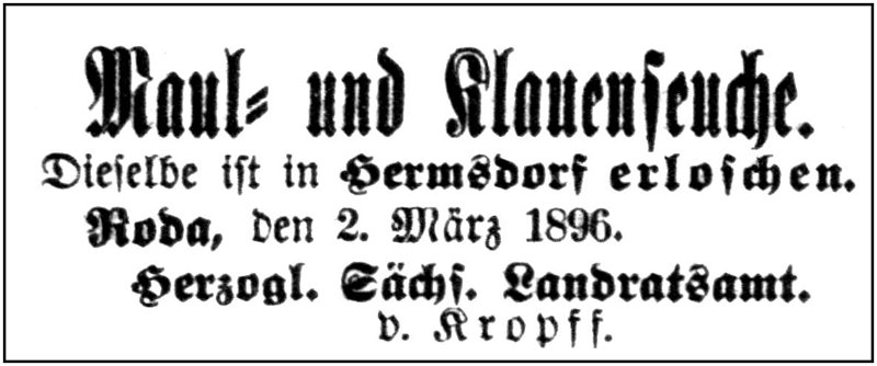 1896-03-02 Hdf Maul und Klauenseuche